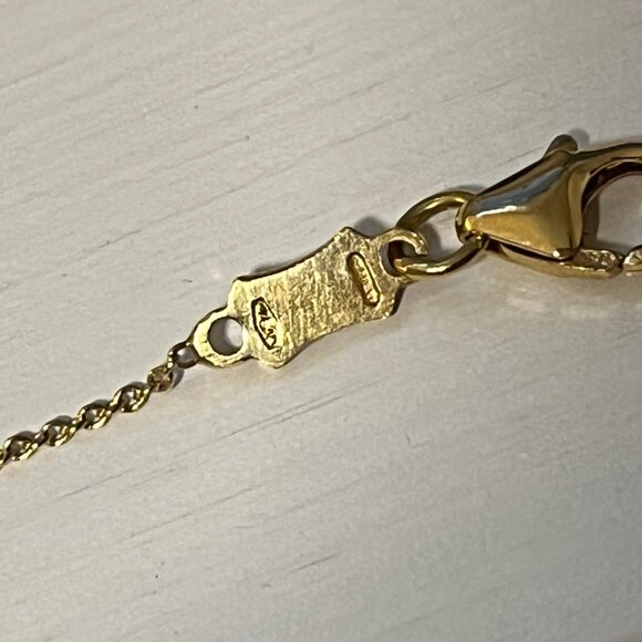 18k Gold Bears Bracelet Kids 7 Inch - Picture 10 of 12